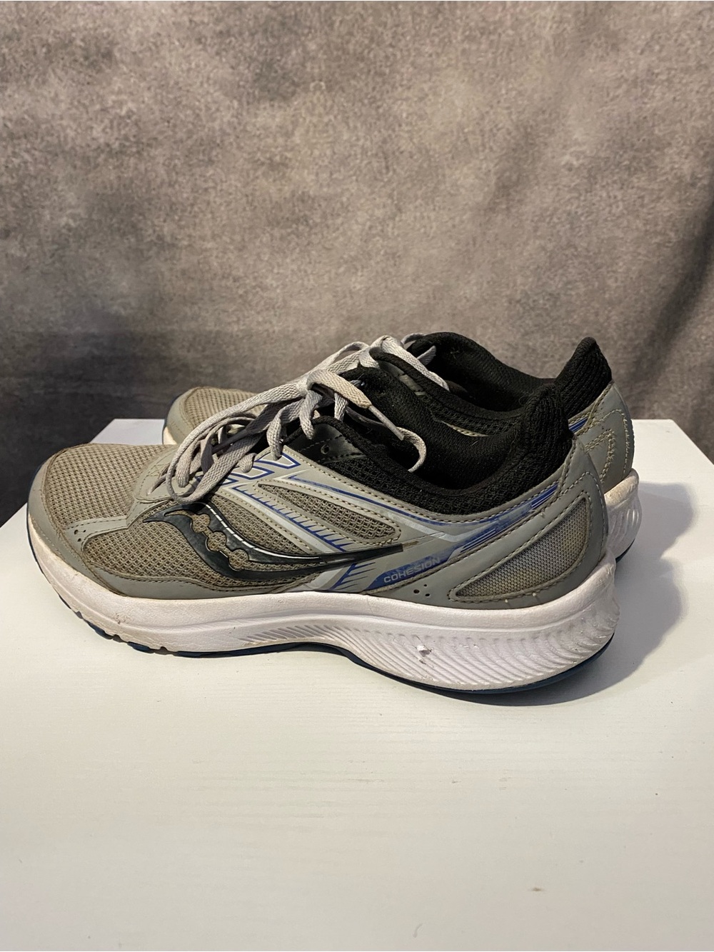 Saucony Cohesion 14 Men’s Running Shoes Gray Blue Size 10.5 Athletic Sneakers - Picture 2 of 10